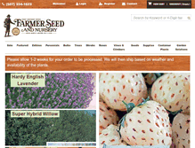Tablet Screenshot of farmerseed.com